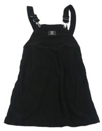 Čierne zamatové žebrované, na traké šaty Shein