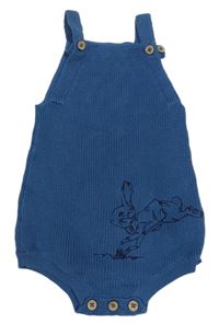 Modré pletené body s králíčkem TU