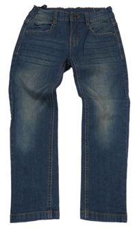 Tmavomodré skinny rifle 