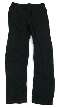 Černé plátěné slim kalhoty Denim Co. 