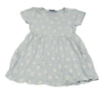 Svetlosivé bavlnené kvetované šaty Lupilu