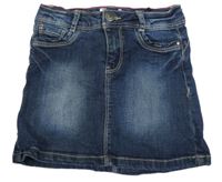 Tmavomodrá rifľová sukňa