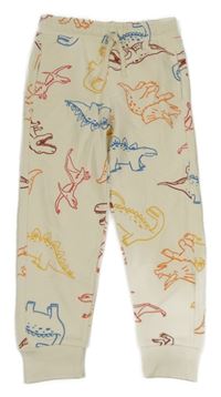 Smetanové tepláky s dinosaury PRIMARK