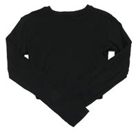 Černé crop triko New Look