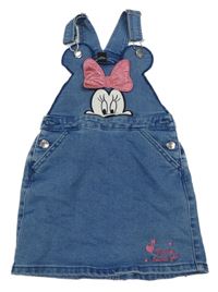 Modré rifľové na traké šaty s Minnie Disney
