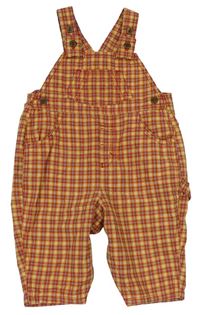 Červeno-oranžové kosktované na traké nohavice M&S
