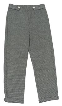 Čeno-biele vzorované teplákové nohavice Primark