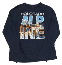 Tmavomodré triko s nápisem Lemon Beret vel. 176