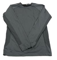 Tmavosivé športové funkčné tričko H&M