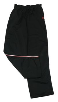 Černé sportovní kalhoty s proužky Infinity