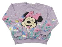 Lila bodkovaná mikina s Minnie Zara