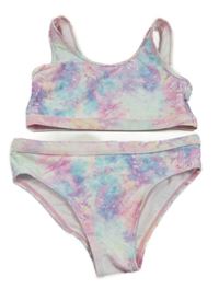 Barevné vzorované dvoudílné plavky Primark