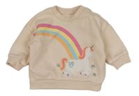 Světlerůžová mikina s jednorožcem Primark