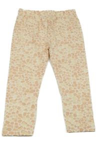 Bielo-oranžovo-béžové vzorované legíny Tu