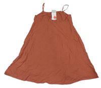 Nové - Tehlové ľanové šaty Primark