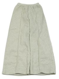 Smetanovo-šedé melírované culottes tepláky 