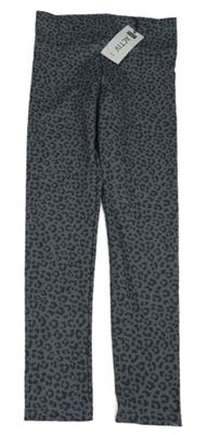 Nové - tmavošedo-čierne vzorované športové legíny zn. F&F