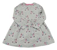 Šedé melírované šaty s lamami M&S