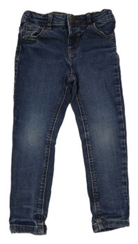 Modré skinny teplákové rifle Denim Co.