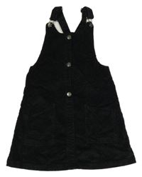 Černé manšestrové šaty F&F