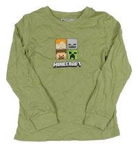 Khaki pyžamové tričko s Minecraft H&M
