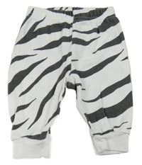 Bielo-čierne vzorované tepláky PRIMARK