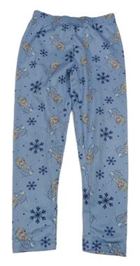 Světlemodré legíny s Elsou a vločkami Disney