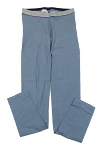 Modrošedé legíny so strieborným pasom Pepperts!