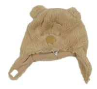 Béžová chlpatá čapica s Pú George