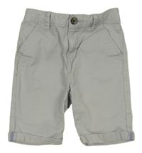 Svetlosivé chino rifľové kraťasy Tu