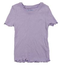 Fialové rebrované crop tričko PRIMARK