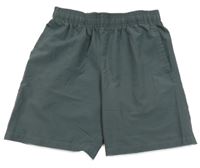 Tmavosivé šušťákové funkčné kraťasy s logom UNDER ARMOUR