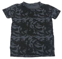 Sivo-čierne vzorované tričko Pep&Co