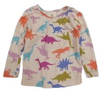 Ružové tričko s dinosaurami