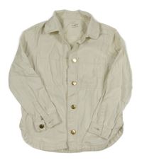 Smotanová rifľová košeľová bunda F&F