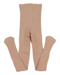 Růžové vzorované punčocháče