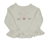 Smotanové tričko s ňufáčikom  Peacocks