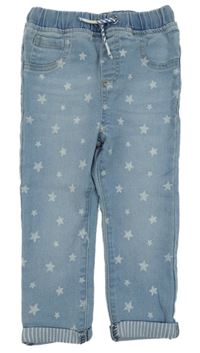 Nové - Modré jogger slim fit rifle s hviezdami So Cute