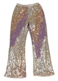 Farebné flitrové nohavice H&M