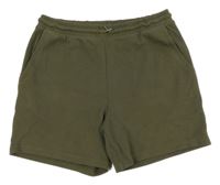 Khaki teplákové kraťasy Primark