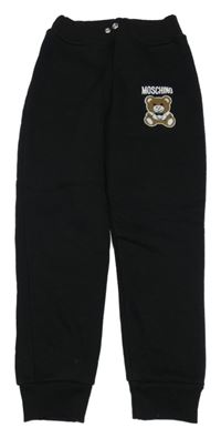 Černé tepláky s medvědem Moschino