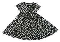 Černo-bílé květované šaty Debenhams