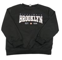 Čierna mikina s nápisom