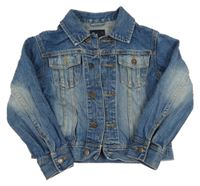 Tmavomodrá riflová bunda s kapsami H&M