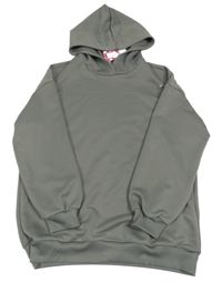 Tmavošedá sportovní mikina s kapucí Shein