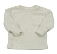 Smotanový melírovaný ľahký sveter Primark