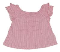 Ružovo-biely pruhovaný top Dopodopo