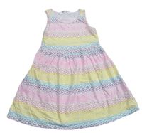 Farebné vzorované bavlnené šaty zn. H&M