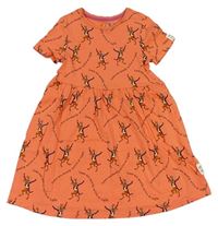 Broskvové bavlněné šaty s liškami - Roald Dahl M&S