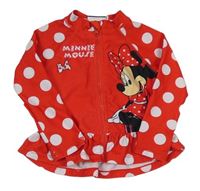 Červeno-bílé puntíkaté UV triko s Minnie George